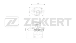 ��������� ������� ������ ����� Renault Megane III IV 08- Fluence 10- Scenic III 09- Zekkert ���. bs-8366 BS8366 ����