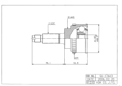 ���� �������� /�������� ������ /����� HDK ��� Suzuki Swift 2000 1.3 2 4WD; D=19*49*23; SU017A43; (SZ17A43 TG9217Z43) 4410279C00 HDK SU017A43 ����