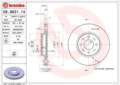 ��������� ���� ALFA Romeo: 155, 145, 146; FIAT: Tempra, Doblo, Punto, Strada, Palio, Marea, Bravo, Brava, TIPO Brembo 09963114 09963114 ����