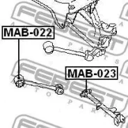 ����������� ������ ���������� ���� Mitsubishi Galant (EA) (1997-2003) [178Febestmab023] MAB023 ����