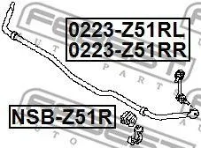 ������ ������� ������������� ������ Nissan Murano (Z51) (2008)/Teana J32 (2008-2013) [178Febest0223Z51RR] 0223Z51RR ����