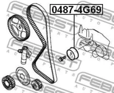 ����� �������� ����� ���! Mitsubishi Outlander/Grandis 2.4i 03 [178Febest04874G69] 04874G69 ����