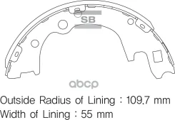 ������� ��������� ����������, ������ - �������� 4�� (���� �� ��������) HY H100 96-04; [178Sangsinbrakesa135] SA135 ����