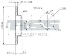 ���� ��������� �������� DF1748 (239x12) 4 ��� JD JBD0002 JBD0002 ����
