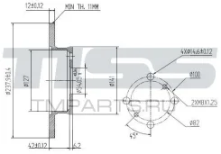 ���� ��������� �������� DF1409 (238x12) 4 ��� JD JBD0056 JBD0056 ����