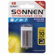��������� 9V 6LR61 (��� �����),SONNEN 1 ��. �����������, � ��������, 9 � ����