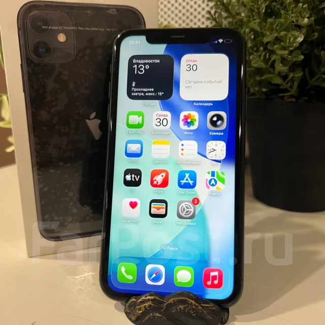 Apple iPhone 11. �/�, 64 ��, ������, 3G, 4G LTE, eSIM, ������� �������, ������������ ������� ����