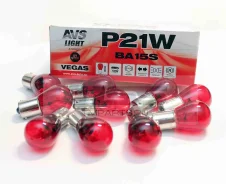 ����� Vegas 12V P21W BA15S RED (��������, 10��) A78180S A78180S ����