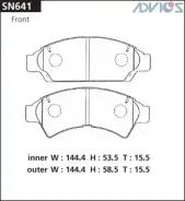 ������� ��������� �������� Advics SN641 SN641 ����
