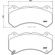 ������� �������� ��������! Jeep GrandCherokee IV, Cadillac CTS II 2.0T/6.2 08 P37018 Brembo P37018 P37018 ����