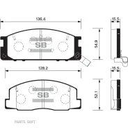 ������� ��������� �������� Sangsin Brake SP1464 SP1464 ����
