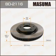 ���� ��������� Masuma, ��������, ������/�����, ��� Nissan Patrol, 1 ��, ���. BD-2116 BD2116 ����