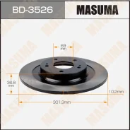 ���� ��������� Masuma, ������, ������/�����, ��� Mitsubishi ASX / Outlander, 1 ��, ���. BD-3526 ��������� �� �������� 2 �� BD3526 ����