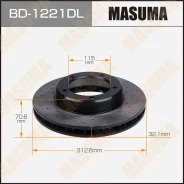 ���� ��������� Masuma ���������������, ��������, �����, ��� Toyota Land Cruiser, 1 ��, ���. BD-1221DL BD1221DL ����