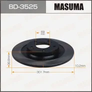 ���� ��������� Masuma, ������, ������/�����, ��� Mitsubishi ASX / Outlander / RVR / Eclipse Cross, 1 ��, ���. BD-3525 BD3525 ����