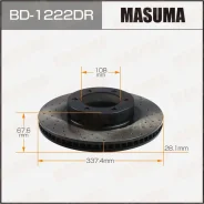 ���� ��������� Masuma ���������������, ��������, ������, ��� Toyota Land Cruiser Prado, 1 ��, ���. BD-1222DR BD1222DR ����