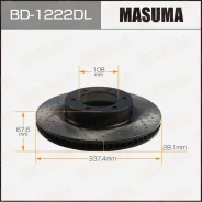 ���� ��������� Masuma ���������������, ��������, �����, ��� Toyota Land Cruiser Prado, 1 ��, ���. BD-1222DL BD1222DL ����
