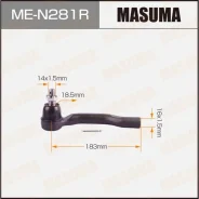 ���������� ������� ���� Masuma, ��� Nissan Pathfinder / Navara, ���. ME-N281R MEN281R ����