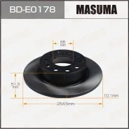 ���� ��������� Masuma, ������, ������/�����, ��� Skoda Octavia, 1 ��, ���. BD-E0178 ��������� �� �������� 2 �� BDE0178 ����