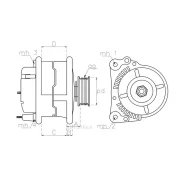 ��������� 24V 140Amp Tesla Technics TT11108 MAN M 2000 L 14.284, 14.285, LAC, LARC Platform/Chassis Diesel D 0836 LF 01 6,9L 206kW 280HP 1998-06 | Set...