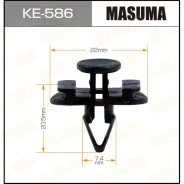 ������ �������� ��������� ����������� ������ Masuma, ��� Volkswagen, ���. KE-586 ��������� �� �������� 50 �� KE586 ����