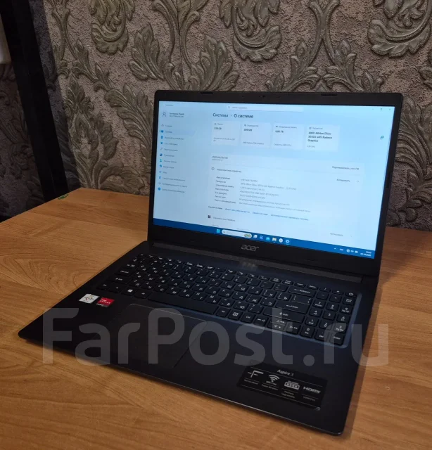 Acer Aspire 3 A315-23. 15.6", 2,3����, ��� 4 ��, ���� 256���, WiFi: 1, Bluetooth: 1, ����������� �� 4��. ����