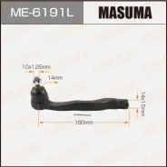 ���������� ������� ���� Masuma Honda CR-V / RD1 95-01 LH ME-6191L, ����� ME6191L ����