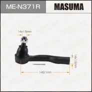 ���������� ������� ���� Masuma Infiniti FX35, FX45 / S50 02- RH ME-N371R, ������ MEN371R ����