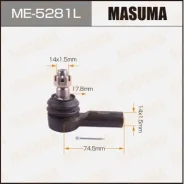 ���������� ������� ���� Masuma Isuzu Bighorn / UBS25GW, UBS73DW 90-02 LH ME-5281L, ����� ME5281L ����