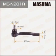 ���������� ������� ���� Masuma Nissan Pathfinder, Navara/ R51M, D40M RH Masuma ������� ME-N281R | �������� �� ��, ������, 5 ����� | �������� �� 12 ���...