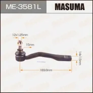 ���������� ������� ���� Masuma Toyota Avensis / 220 97-03 LH ME-3581L, ����� ME3581L ����