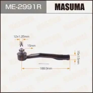 ���������� ������� ���� Masuma Toyota Caldina / ST190G, ST191G, ST210G 92-02 RH ME-2991R, ������ ME2991R ����