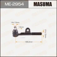���������� ������� ���� Masuma Toyota LAND Cruiser / FJ80, HDJ81, HZJ81 front 90-98 RH ME-2954, ������ ME2954 ����