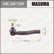 ���������� ������� ���� Masuma Toyota Ractis, AQUA, Probox / NCP12#, NHP10, NCP16#V 10- RH ME-9816R, ������ ME9816R ����