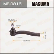 ���������� ������� ���� Masuma Toyota Ractis, AQUA, Probox / NCP12#, NHP10, NCP16#V 10- LH ME-9816L, ����� ME9816L ����