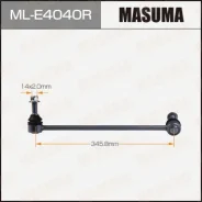 ������ ������������� (����) Masuma front LAND Rover Discovery 09-17 RH ML-E4040R, ������ �������� MLE4040R ����