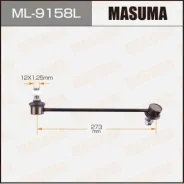 ������ ������������� (����) Masuma front Mitsubishi Grandis / NA4W LH ML-9158L, ����� �������� ML9158L ����