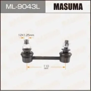 ������ ������������� (����) Masuma rear Lexus RX350, RX450H / GGL15L, AGL25L, GGL25L LH ML-9043L, ����� ������ ML9043L ����