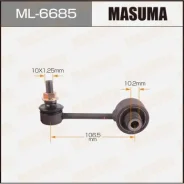������ ������������� (����) Masuma rear Subaru Forester / SH5 ML-6685, ������ ML6685 ����