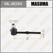 ������ ������������� (����) Masuma rear Toyota RAV4 / ACA3# ML-9034, ������ ML9034 ����