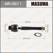 ������� ���� Masuma Toyota LAND Cruiser 100 02-07 MR-3811 MR3811 ����