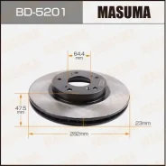 ���� ��������� Masuma, front Honda Civic, FR-V, Stream, CR-V [��.2] BD-5201, ������ �������� BD5201 ����