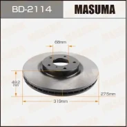 ���� ��������� Masuma, front Nissan Murano / Z50 BD-2114, �������� BD2114 ����