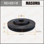 ���� ��������� Masuma, front Infiniti FX35, QX50 05-18 BD-2519, �������� BD2519 ����