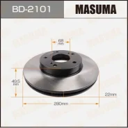 ���� ��������� Masuma, front Nissan Avenir/ W11 98-05 [��.2] BD-2101, �������� BD2101 ����