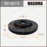 ���� ��������� Masuma, front Mitsubishi Galant EA5W, EA2A [��.2] BD-3214, �������� BD3214 ����