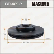 ���� ��������� Masuma, front Mazda CX-5 17- [��.2] BD-4212, �������� BD4212 ����