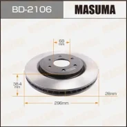 ���� ��������� Masuma, front Nissan Pathfinder, Navara / R51, D40M [��.2] BD-2106, �������� BD2106 ����
