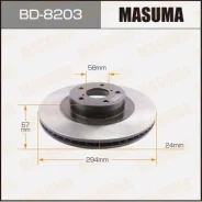 ���� ��������� Masuma, front Subaru Forester, Impreza / SF5, GH8 [��.2] BD-8203, �������� BD8203 ����