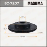 ���� ��������� Masuma, front Suzuki Vitara 15- [��.2] BD-7207, �������� BD7207 ����